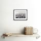 image 2 of Orrico New York City Cityscape Black White Aerial 9x7" Black Framed Wall Art Print