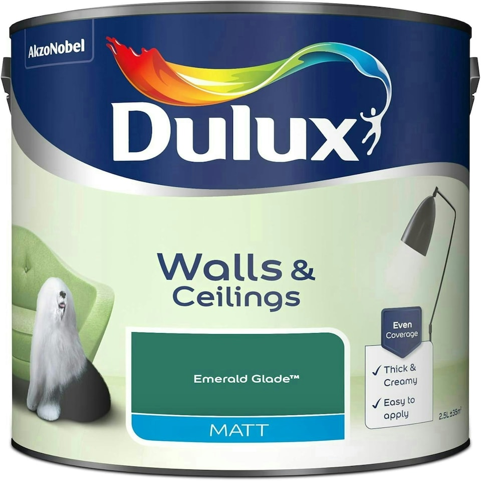 image 1 of Dulux Matt Emerald Glade 2.5L