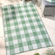 image 1 of D & D Gingham Outdoor Rug Green