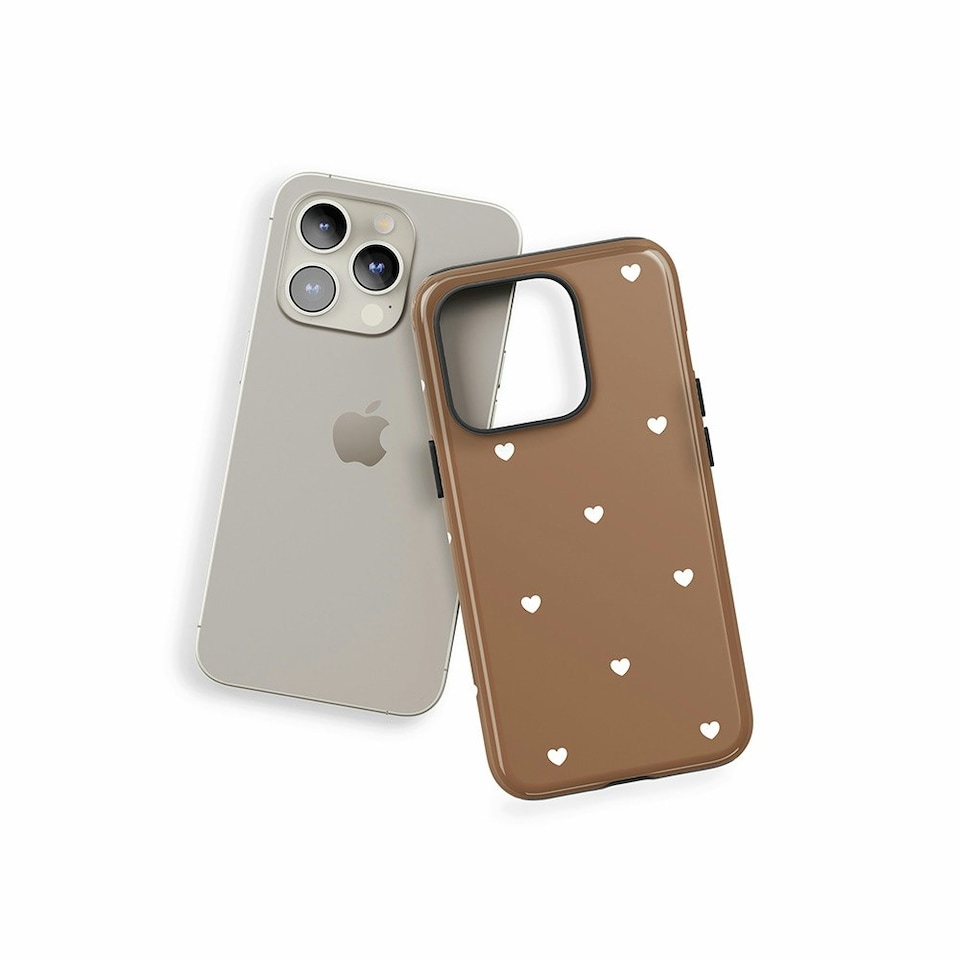 image 1 of Chocolate Hearts Phone Case | Brown | Galaxy S23 Ultra
Slim | Galaxy S23 Ultra
Slim