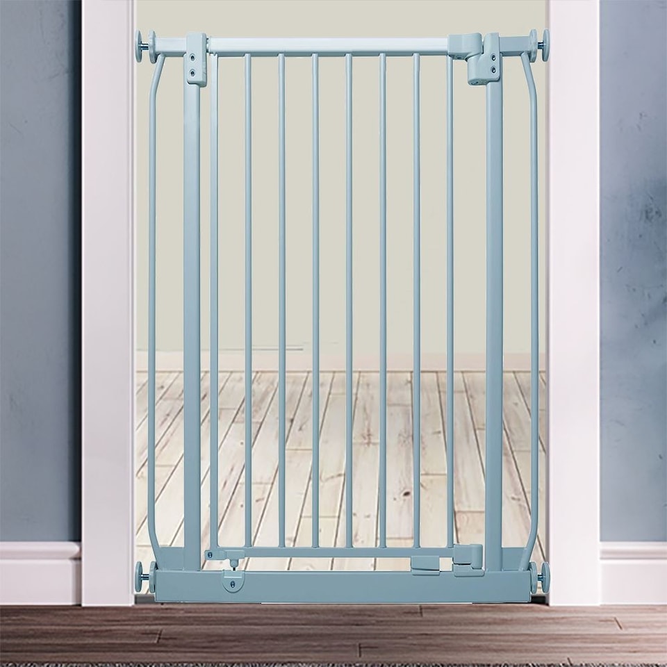 image 1 of Safetots Extra Tall Elite Safety Gate, 98cm - 107cm, Matt Grey, Extra Tall 96.8cm in Height, Pressure Fit Stair Gate, Baby Gate for Doors Hallways and Spaces, Safety Barrier, Easy Installation
