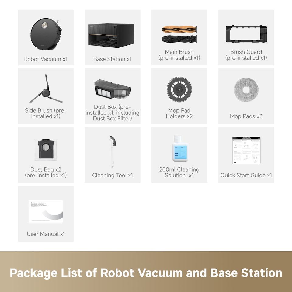 image 1 of Dreame X50 Master Integrated Smart Robot Vacuum