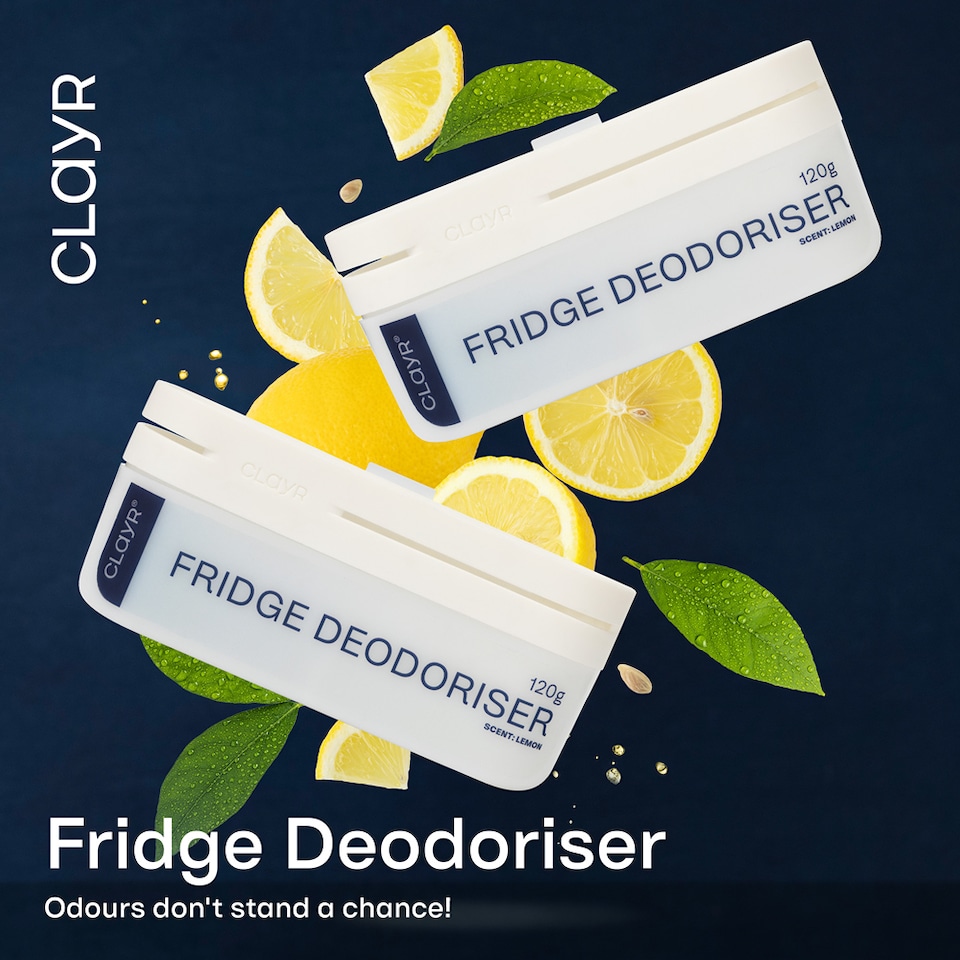 image 1 of Clayr 2 Pack Fridge Odour Eliminator Natural Gel Freshener