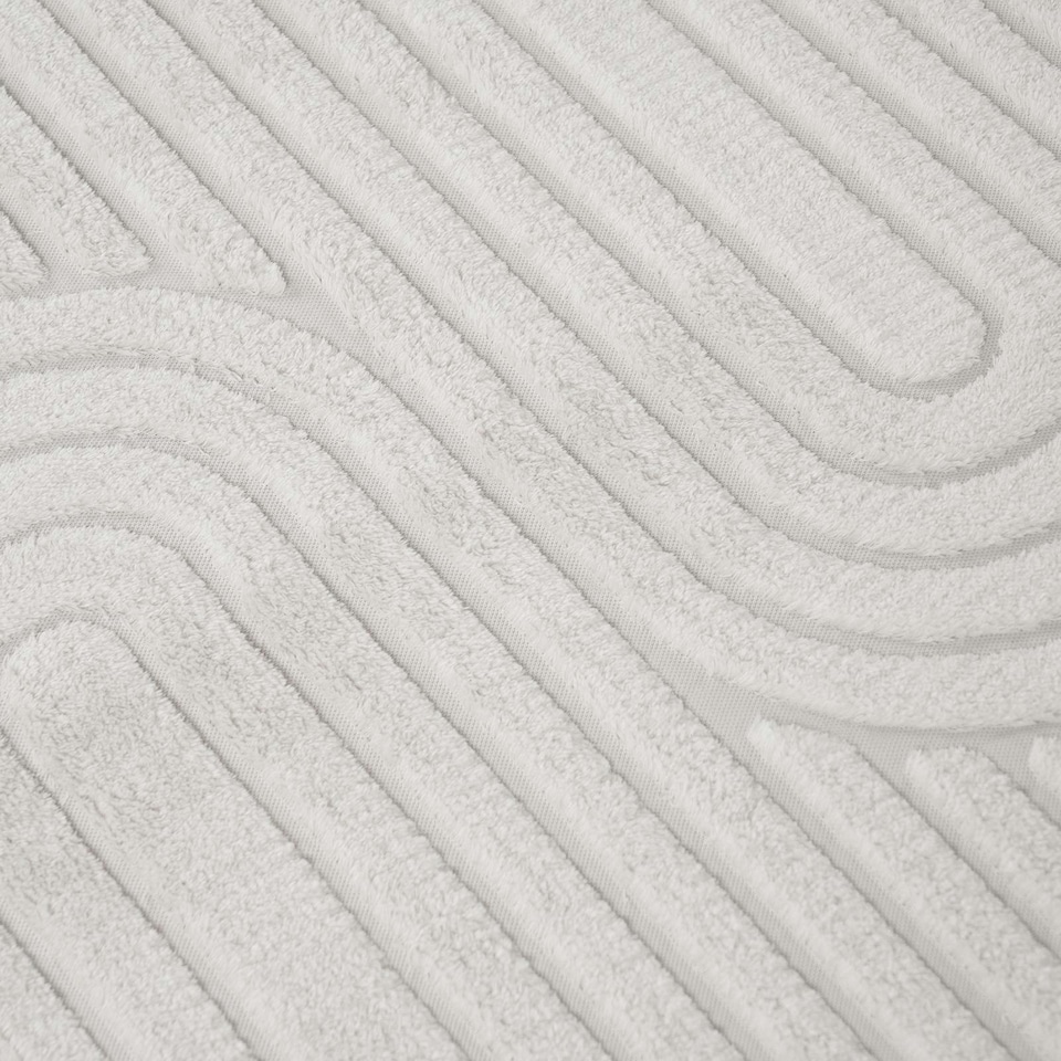 image 1 of OHS Arches Tufted Anti-Slip Indoor Carpet Rug, 80x150cm - Cream