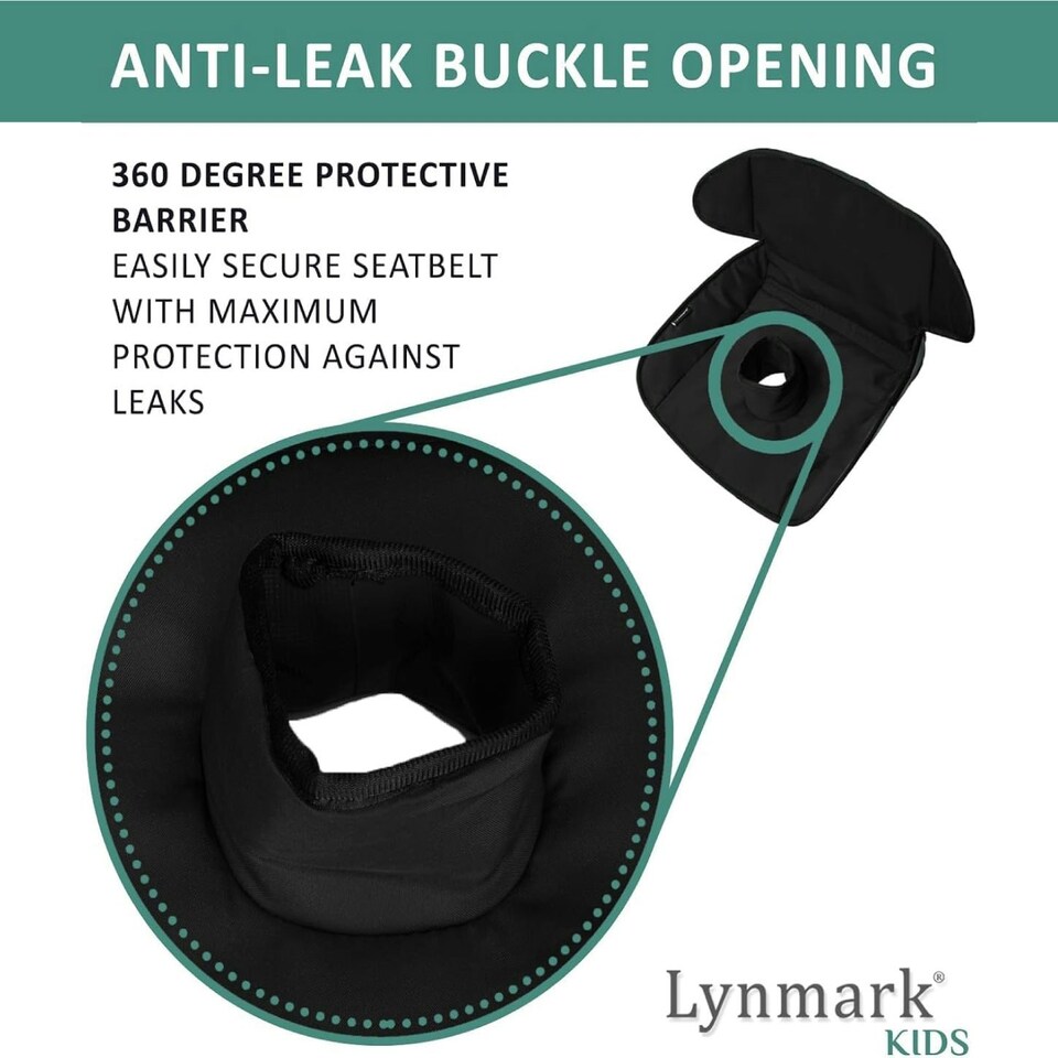 image 1 of Lynmark® Potty Training Car Seat Protector Cover for Spills, Nappy Leaks, and Accidents Black | 1 pack