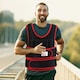 image 2 of HOMCOM 20KGS Adjustable Weight Vest Running Gym Training Weight Loss, Red