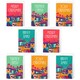 image 1 of Christmas Cards Set of 8 - A6 Size - Festive Greetings Colourful Presents
