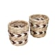 image 6 of KitchenCraft Water Hyacinth Planters, Set of 2, Striped Design