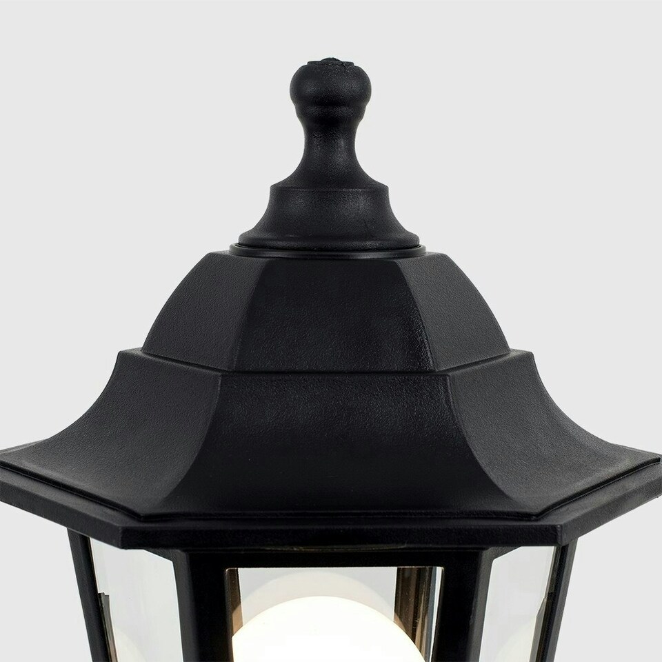 image 1 of ValueLights Mayfair Black Outdoor Bollard Light