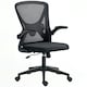 image 9 of Vinsetto Mesh Office Chair Computer Chair with Swivel Wheels, Black