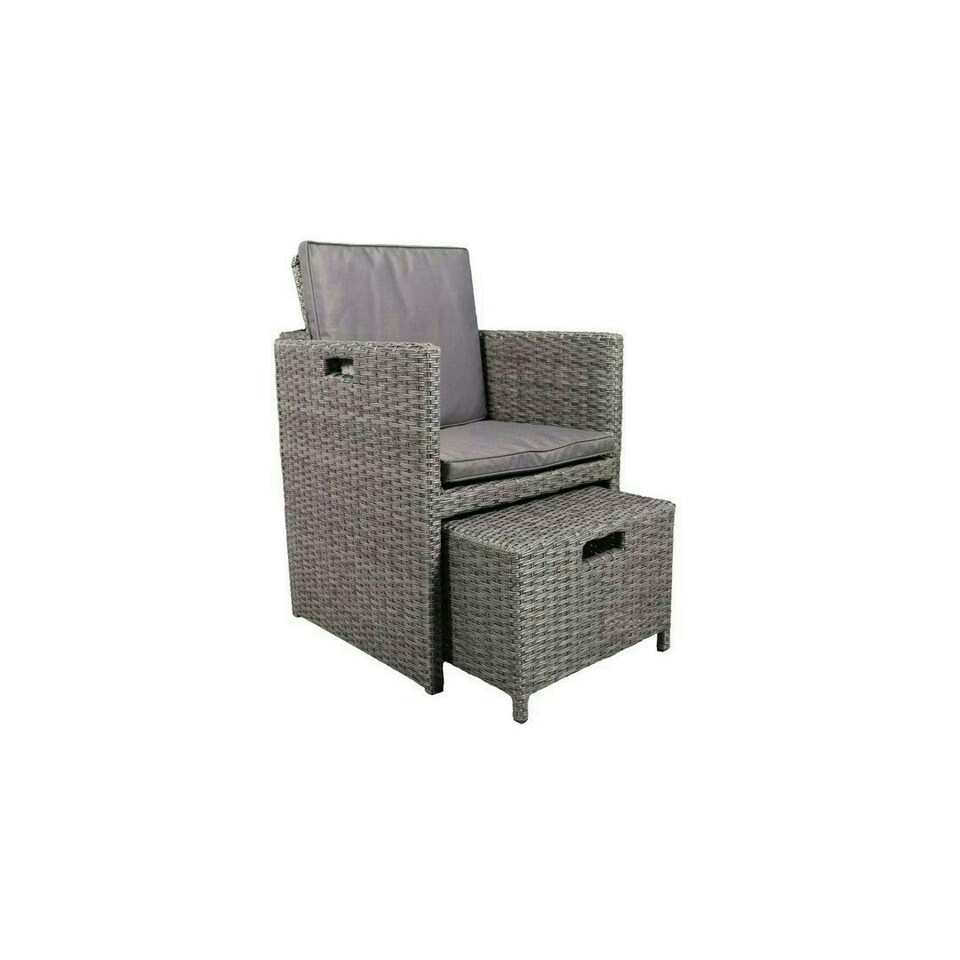 image 1 of Paris 10 Seater Cube Set with Cushions - H75 x W125 x L195 cm