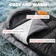 image 3 of Outsunny Sleeping Bag for Adults, Lightweight & Compact Sleeping Bag | Grey | Grey | 215 x 75 x 10 cm