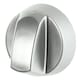 image 3 of SPARES2GO Air Fryer Knob Silver Switch Universal Dial Button Multi Cooker Mini Oven