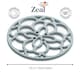 image 2 of Zeal Mini Silicone Heritage Circular Trivet, 13cm, Duck Egg Blue
