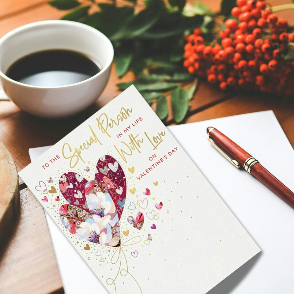 image 1 of Words 'n' Wishes Valentine Day Card for a Special Person, 23.5 x 16.5 cm,