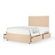 image 1 of Memory Maestro Memory Foam Natural Plush Velvet 4 Drawer Divan Set And Valencia Headboard Double