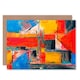image 1 of Abstract Expressionism Geometric Oil Painting Greeting Card