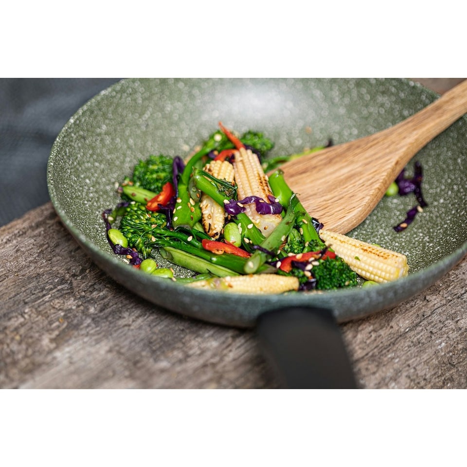 image 1 of Prestige Eco Frying Pans Non Stick Induction 3 Piece Cookware Set - 20/24/28 cm