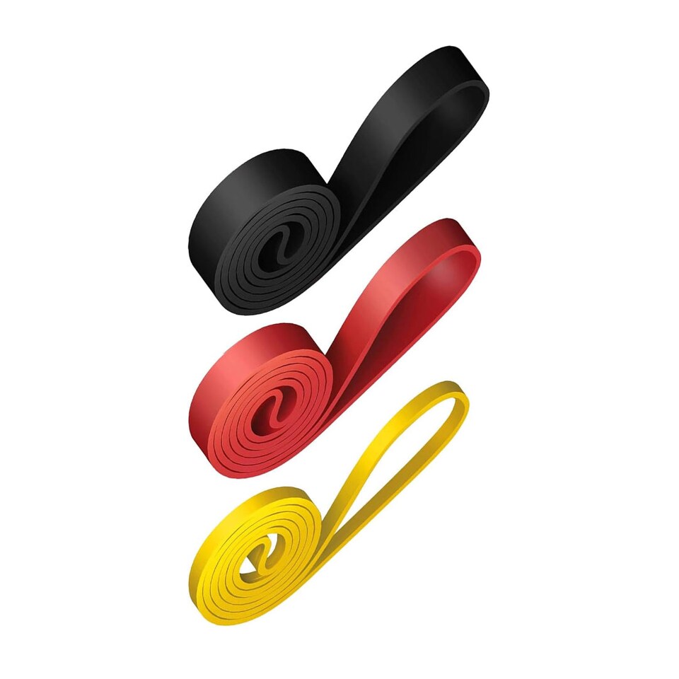 image 1 of GYM SETS UK Resistance Bands Sets- (Red)