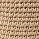 image 3 of Homescapes Linen Cotton Knitted Round Storage Basket - 42 x 37 cm Cream | L