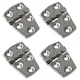 image 1 of Polished Door Hinge 4 Pack Stainless Steel 56mm x 38mm 316 Marine Cabin Hatch Silver