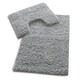 image 4 of VELVETIO Bath Mats & Pedestal Mat Set Anti Slip Super Soft Water Absorbent Grey