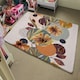 image 4 of Orange Geometric With Flowers (Rug) Orange | Small: 60x110cm