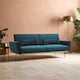 image 1 of Interiors by Premier Hatton Green Velvet Sofa Bed Green