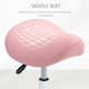 image 5 of HOMCOM Saddle Stool Adjustable Rolling Salon Chair for Massage Spa Beauty Pink Pink