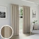 image 1 of Dallas Natural Blackout Curtains 90 x 90 inch (229 x 229 cm) Pencil Pleat 100% Blackout Thermal Noise Reducing Curtains for Bedroom and Living Room