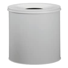 Durable Fire Extinguishing Metal Waste Bin | TUV Certified | 60L | Grey
