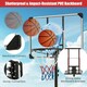 image 8 of COSTWAY Portable Basketball Hoop Backboard Basketball Black | Standard