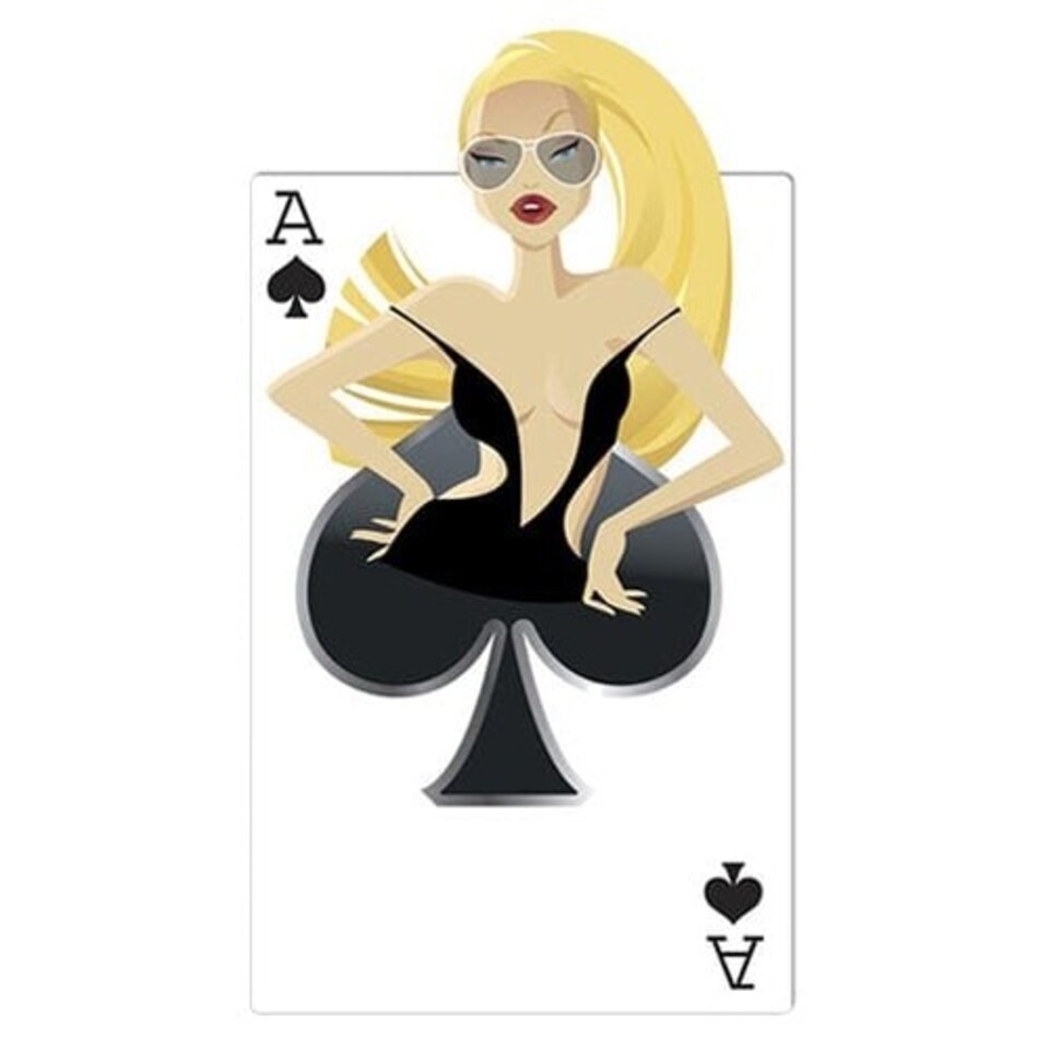 Ace of Spades Girl Casino Lifesize Cardboard Cutout 160cm