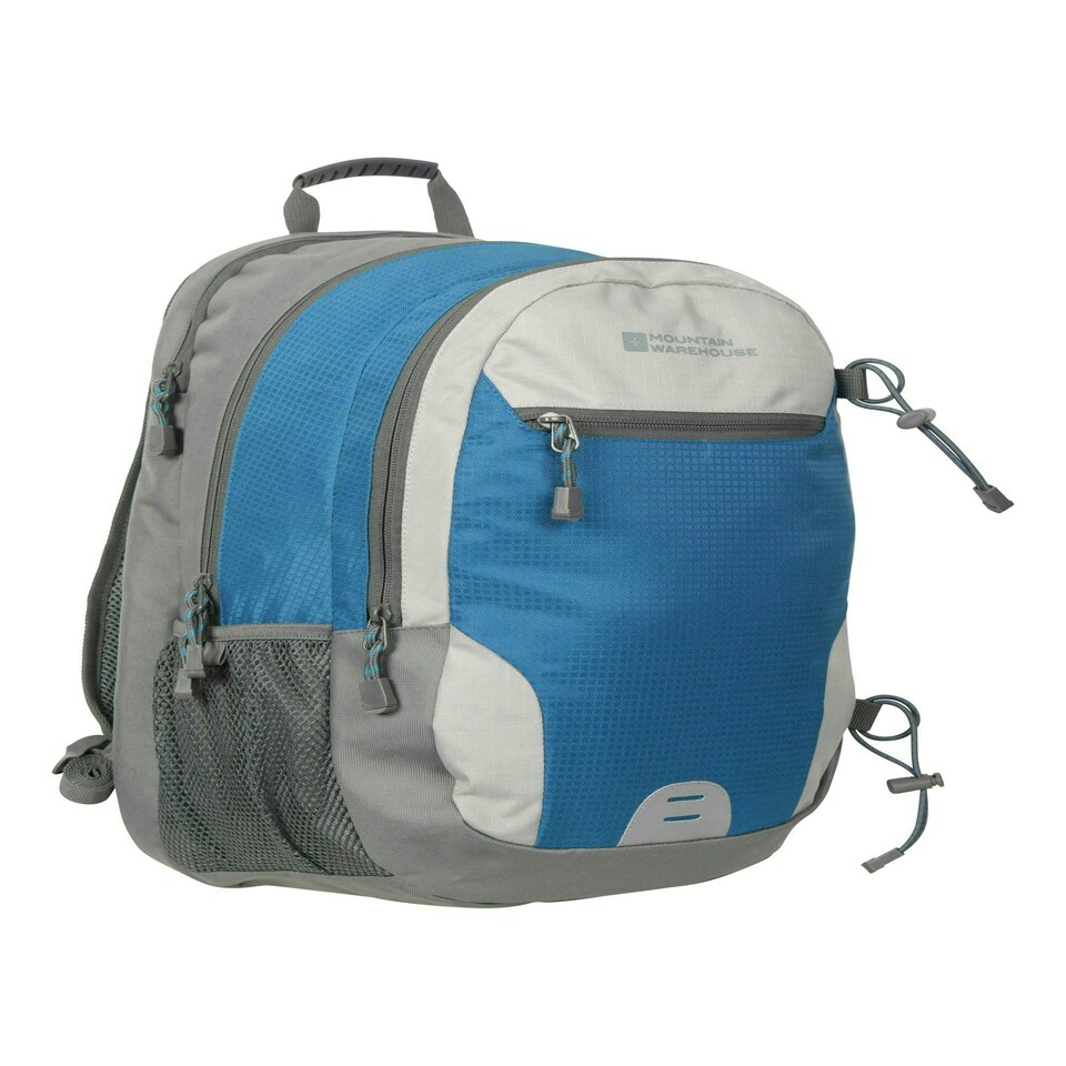 image 1 of Mountain Warehouse Quest Laptop Bag Bottle Pocket Padded Back Backpack - 30L Blue
