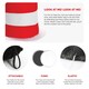 image 2 of Crazy Cat Costume Set with Cat Nose & Thin Fluffy Tail Black | M