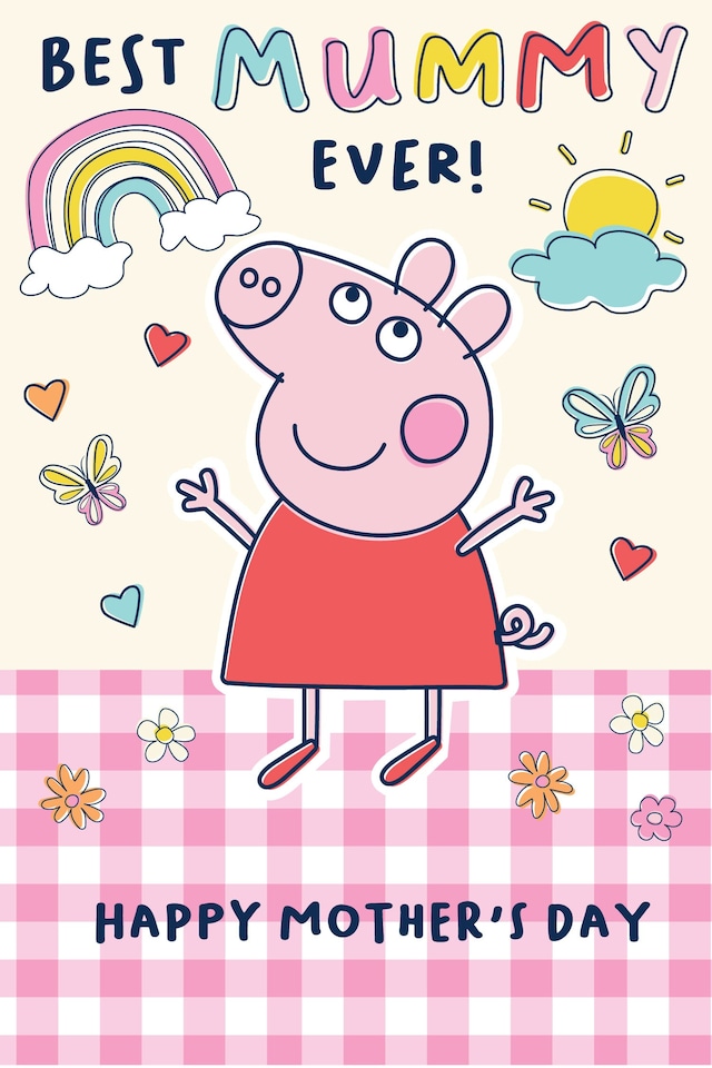 image 1 of Peppa Pig 'Best Mummy Ever' Mother's Day Card