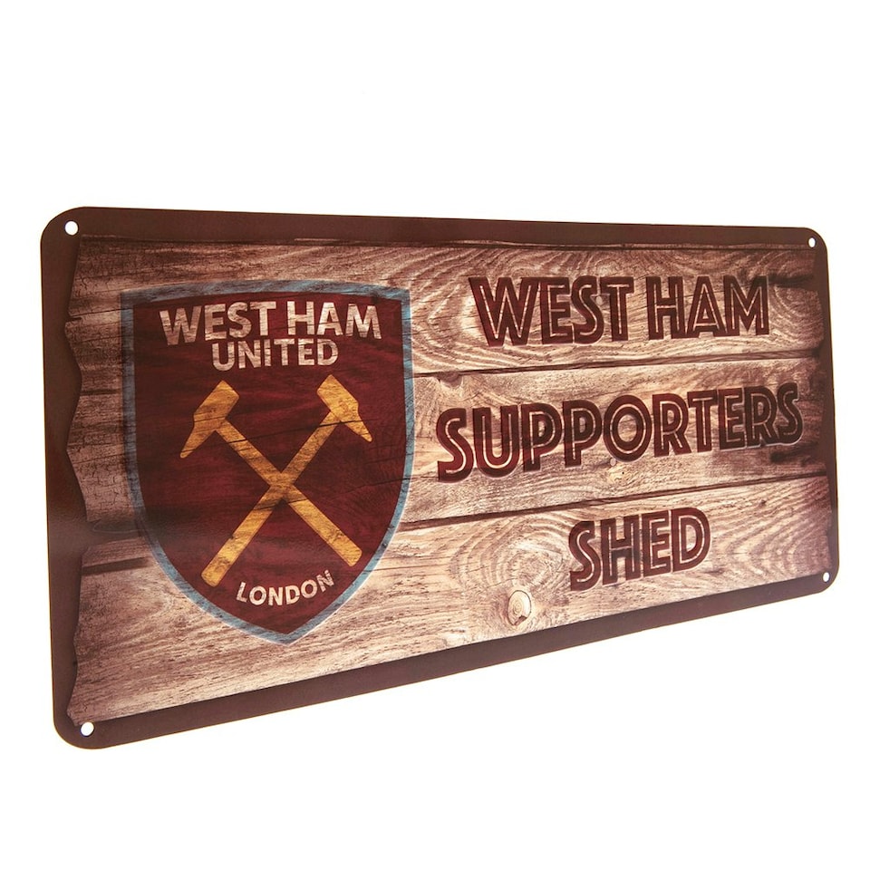 image 1 of West Ham United FC Supporters Shed Plaque - Brown - One Size