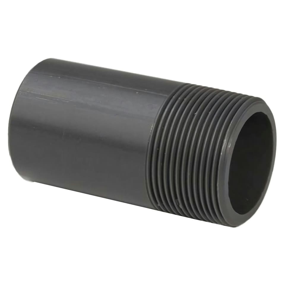 1.25in Grey PVC Barrel Nipple P T
