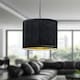 image 4 of Sundance - Black Velvet Pleated 25cm Lamp Shade with Gold Inner Black | Gold