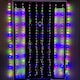 image 2 of 2.1m 300 LED Indoor Outdoor Party Curtain Christmas Lights in Multi-Coloured