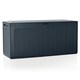 image 1 of 280L Outdoor Storage Box Garden Patio Plastic Lid Container | Black | 1