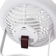 image 4 of White Rechargeable 3 Speed Desk Fan with LED Dimmable Ring Light