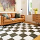 image 3 of Soft Cream Checkerboard Rug Living Room Bedroom Hallway Area Thick Modern 120cm x 170cm | Cream | Cream | 120cm x 170cm