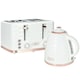 image 3 of HOMCOM Toaster with 4 Slot, 7 Browning Levels, 1600W, White Ripple White