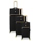 image 2 of IT Luggage Esplanade Black 3pc Suitcase Set Black