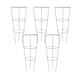image 1 of Conical Metal Garden Herbaceous Plant Support Rings (48cm) - Pack of 5