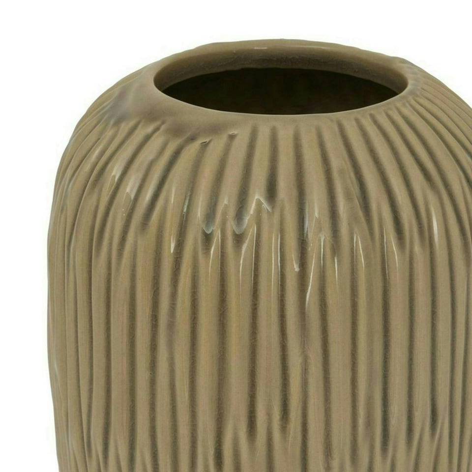 image 1 of Pallida Collection Small Fleck Vase - Ceramic - L17 x W17 x H15 cm - Brown Brown