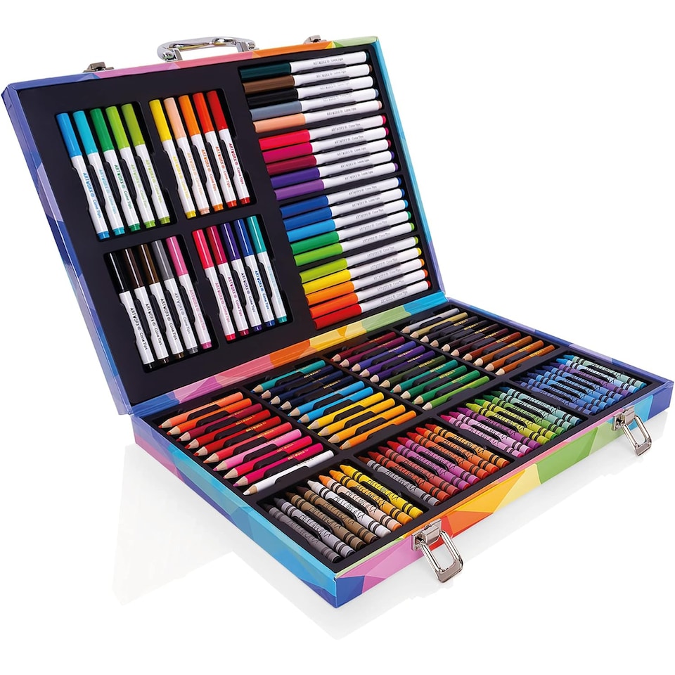 image 1 of Artworx Art Set For Kids - 122 Assorted Art Pieces & Carry Case