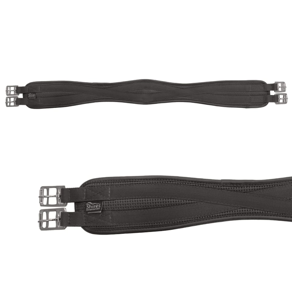 image 1 of Shires Anti-Chafe Horse Girth - Black - 40in