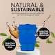 image 4 of Ecoffee Cup 8oz 240ml Reusable Eco-Friendly 100% Plant Based Coffee Cup with Silicone Lid & Sleeve - Melamine Free Travel Mug N/A | Bonassola